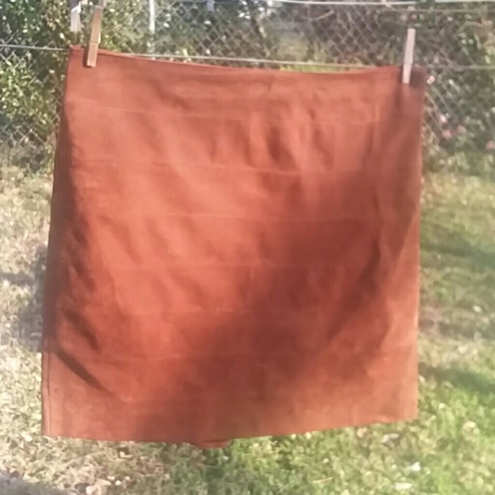 Suede skirt - camel color